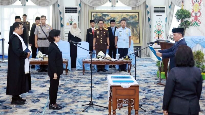 Linae Victoria Aden Resmi Dilantik Sebagai Sekda Definitif Kalteng