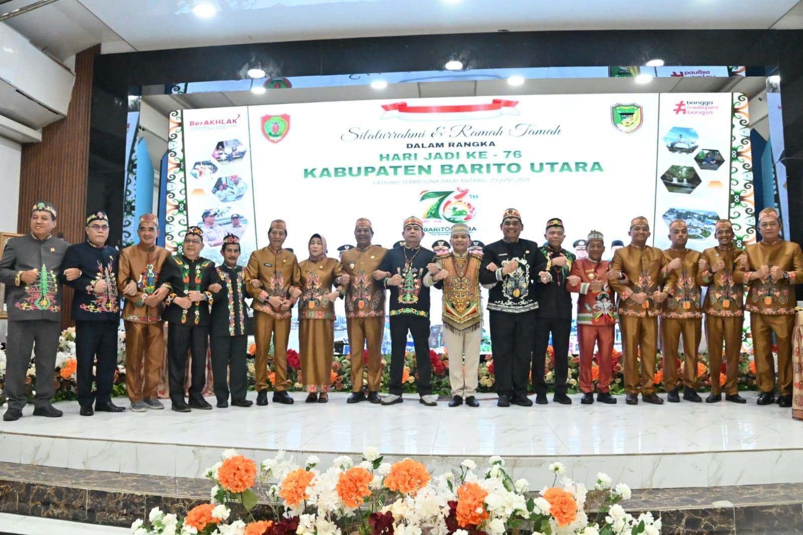 Gubernur Kalteng Hadiri Acara Ramah Tamah Usai Pimpin Upacara Peringatan Hari Jadi Ke-76 Kabupaten Barito Utara