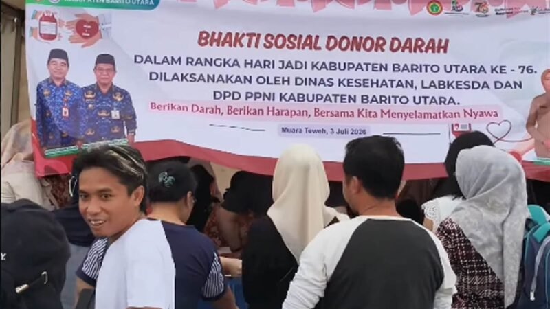 Kadinkes Barito Utara Apresiasi Kolaborasi Pelaksanaan Donor Darah pada Batara Expo