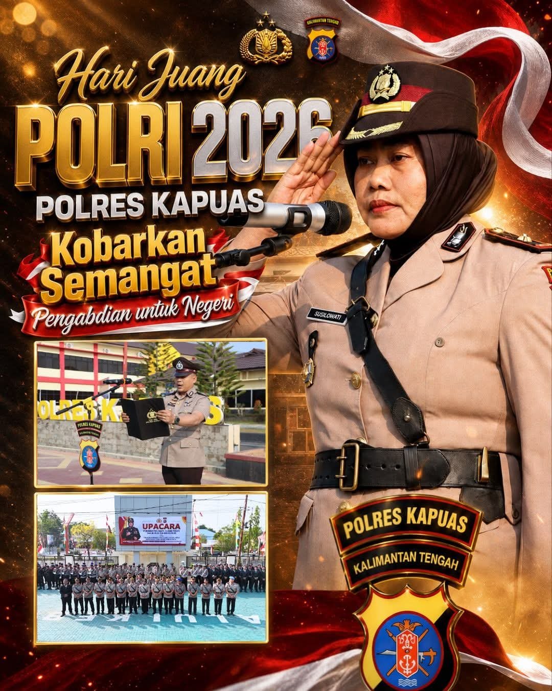 Hari Juang Polri 2026, Kapolres Kapuas Tekankan Semangat Pengabdian