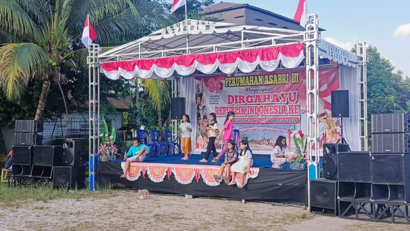 Kompak dan Meriah, Warga Asabri 3 Palangka Raya Rayakan HUT RI ke-81