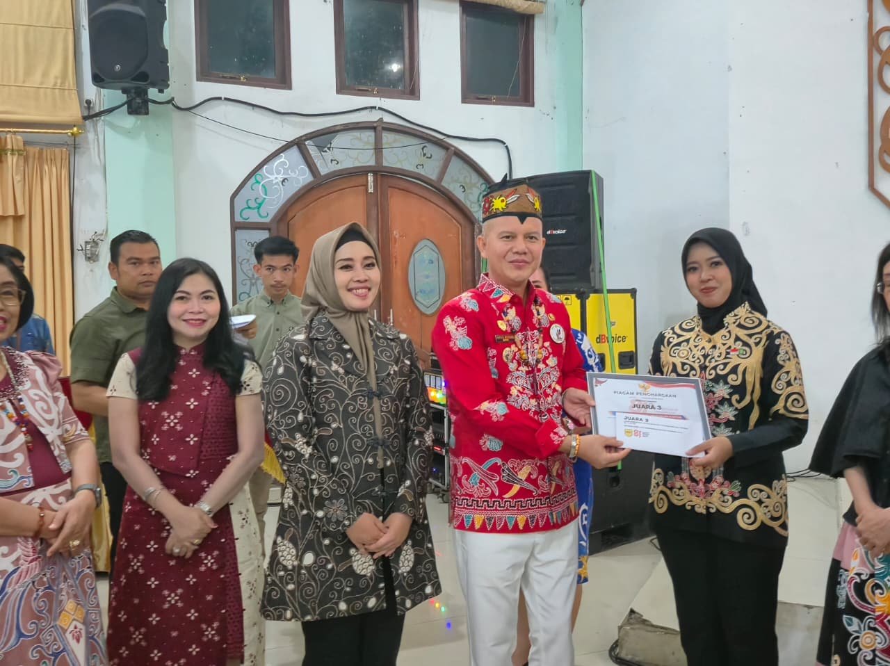 Kapolres Gunung Mas Hadiri Resepsi Kenegaraan, Polres Raih Juara III Kebersihan Kantor
