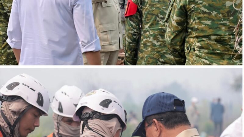 Presiden Prabowo Cek Karhutla Kubu Raya, Perintahkan Tambah Pompa dan Bor Air Gambut