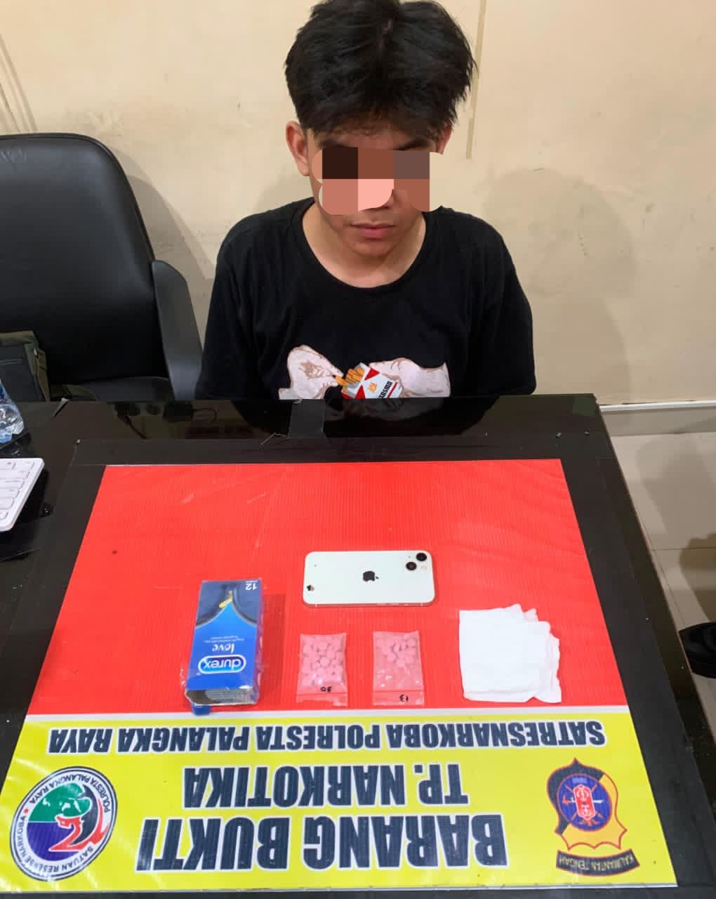 Satreskoba Polresta Amankan 43 Butir Diduga Ekstasi di Barak Palangka Raya, Seorang Pemuda Ditangkap