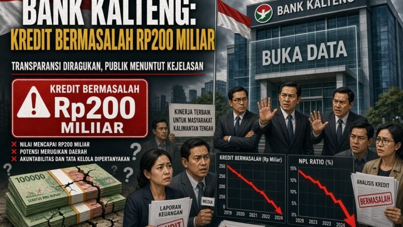 Kredit Bermasalah Rp200 Miliar di Bank Kalteng Dipertanyakan, Manajemen Diminta Buka Data