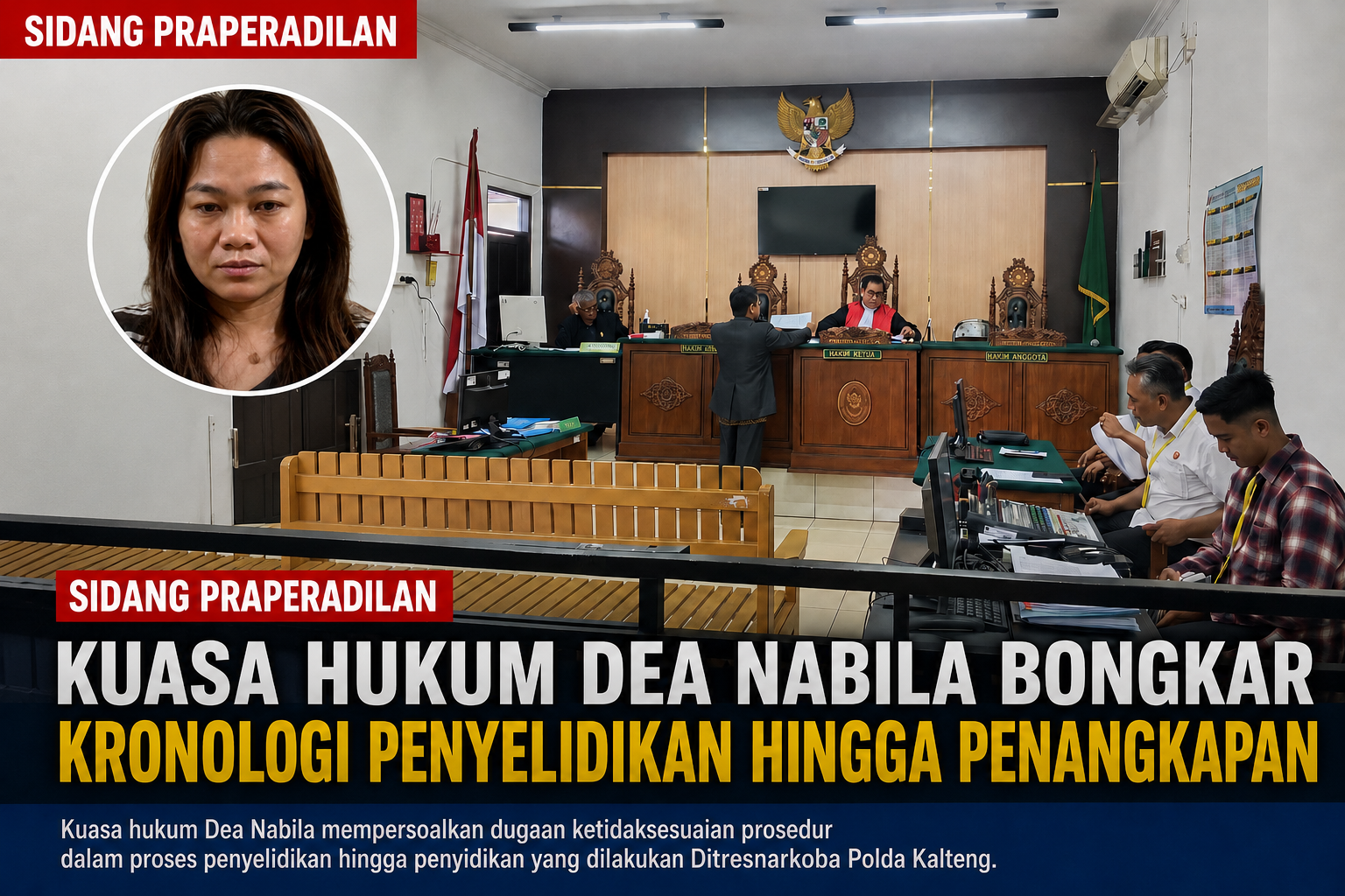 Kuasa Hukum Dea Nabila Bongkar Kronologi Penyelidikan hingga Penangkapan di Sidang Praperadilan