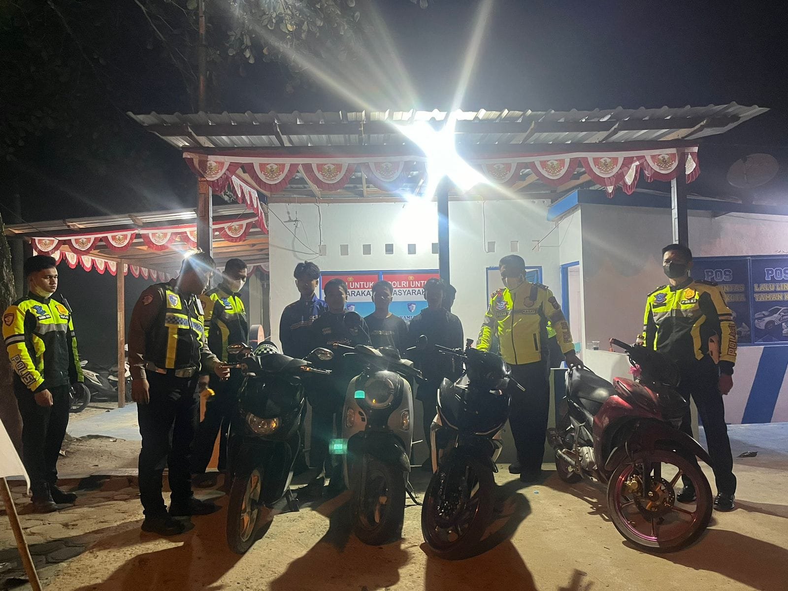 Jangan Biarkan Anak Jadi Korban Jalan Raya, 4 Motor Ditertibkan Satlantas Polres Gunung Mas
