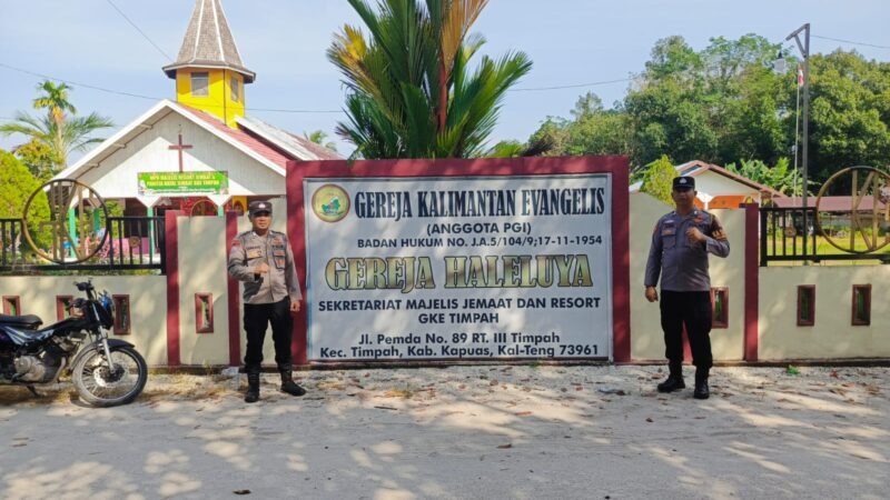Pengamanan Ibadah Minggu di Gereja Halleluya Timpah, Polisi Pastikan Jemaat Beribadah dengan Aman