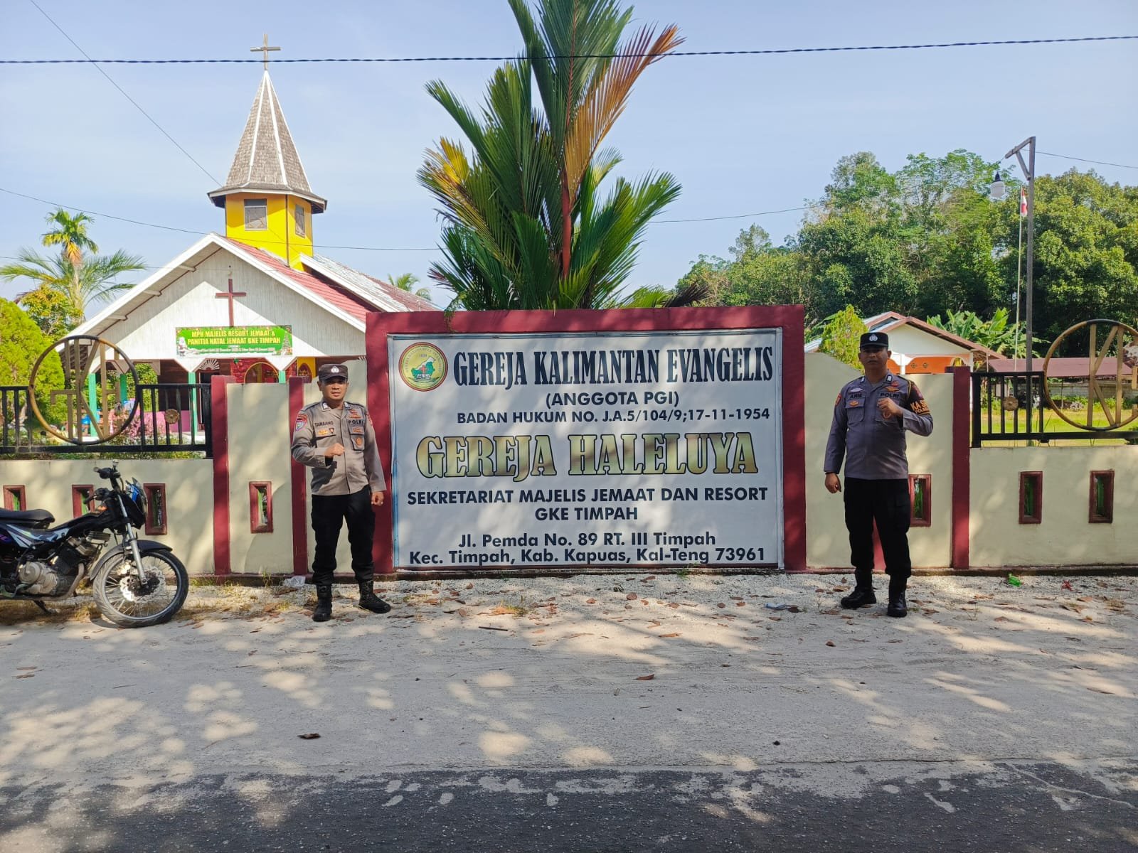 Pengamanan Ibadah Minggu di Gereja Halleluya Timpah, Polisi Pastikan Jemaat Beribadah dengan Aman