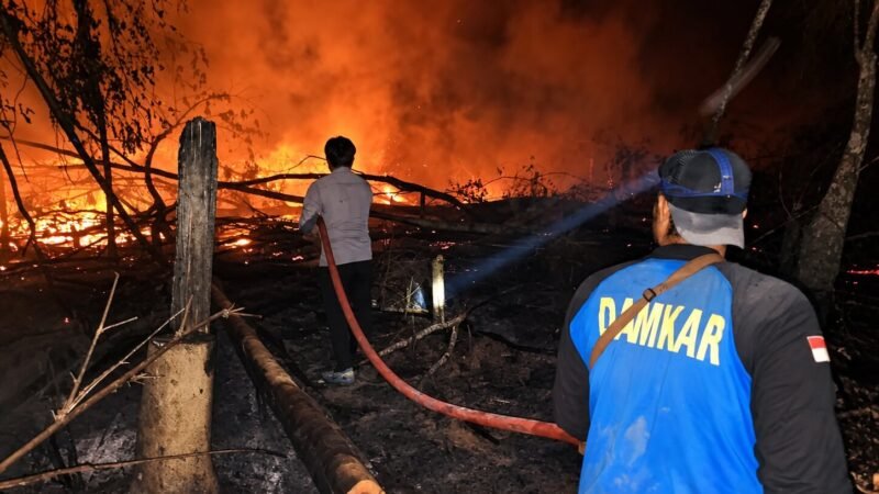 Patroli Tengah Malam Temukan Titik Api, Polsek Rungan Bersama Tim Gabungan Cegah Karhutla Meluas