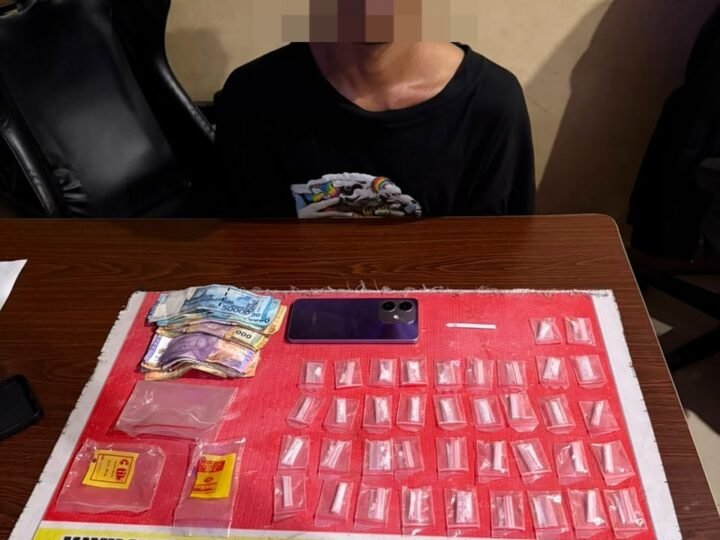 Polresta Palangka Raya Amankan Pria, 38 Paket Diduga Sabu Disita