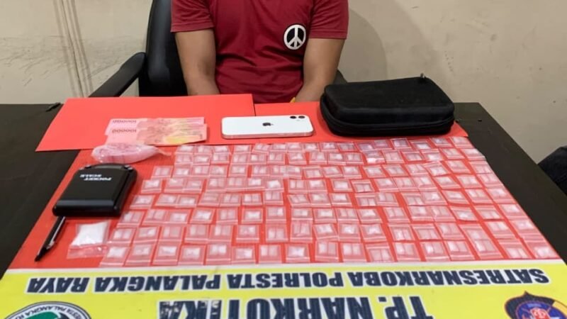 Satresnarkoba Polresta Palangka Raya Ungkap Peredaran 27,14 Gram Shabu di Tumbang Rungan