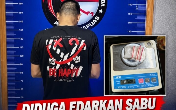 Diduga Edarkan Sabu di Kebun Sawit, Pria 35 Tahun Diciduk Satresnarkoba Polres Kapuas