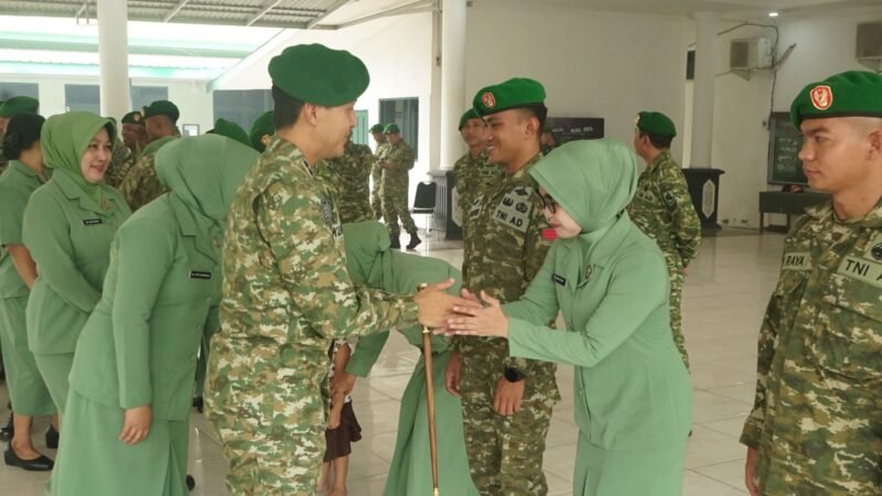 Dandim 1016/Palangka Raya Pimpin Laporan Korps Kenaikan Pangkat Prajurit