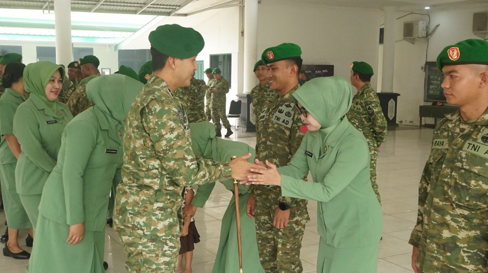 Dandim 1016/Palangka Raya Pimpin Laporan Korps Kenaikan Pangkat Prajurit