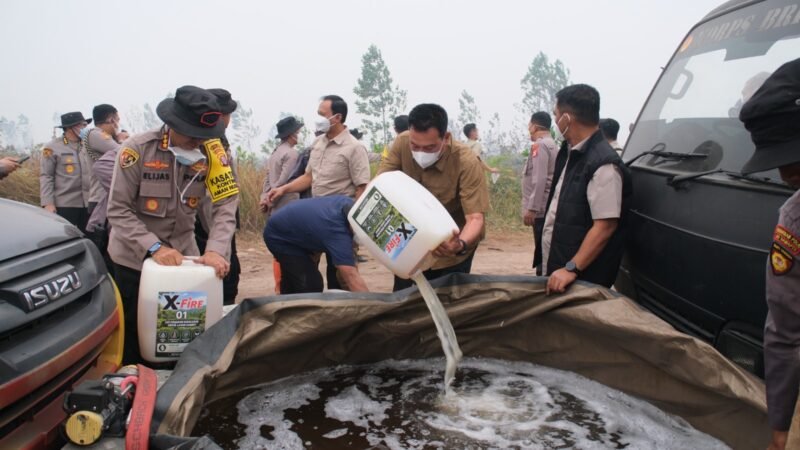 Perkuat Penanganan Karhutla, Polda Kalteng Produksi 1.607 Jerigen X-Fire