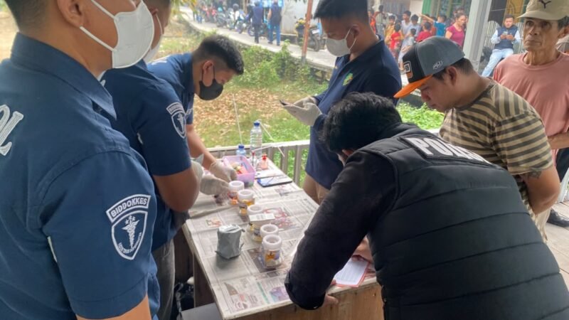 Polda Kalteng Bersama BNN Amankan 2 Pengedar dan 15 Orang Positif Sabu di Puntun