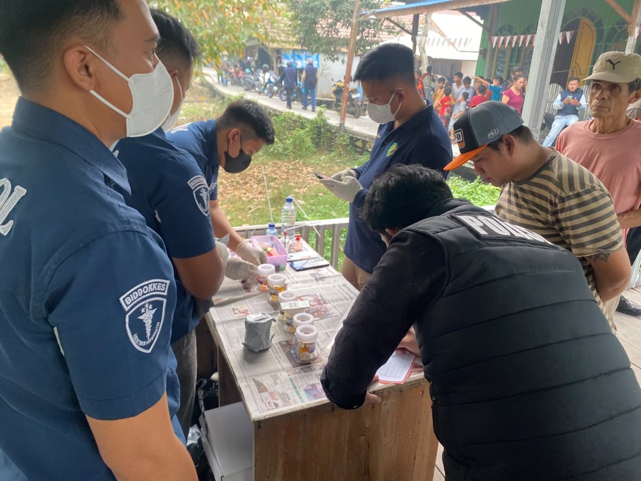 Polda Kalteng Bersama BNN Amankan 2 Pengedar dan 15 Orang Positif Sabu di Puntun