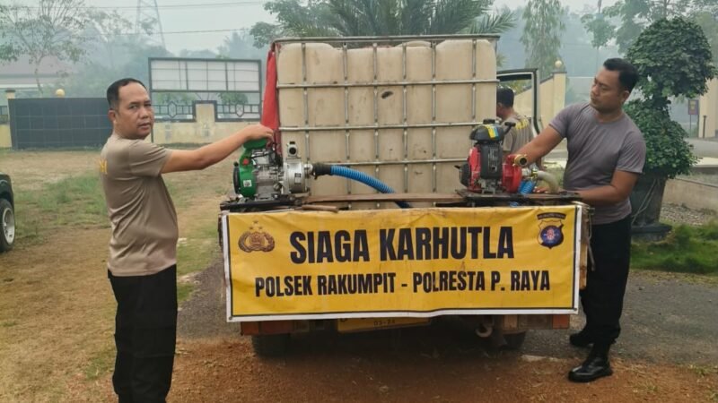 Cegah Karhutla Meluas, Polsek Rakumpit Siapkan Personel dan Peralatan Pemadaman