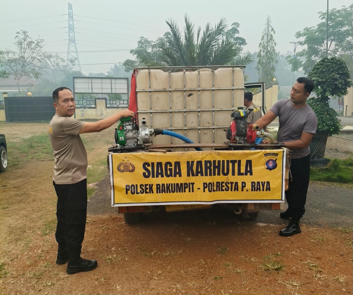 Cegah Karhutla Meluas, Polsek Rakumpit Siapkan Personel dan Peralatan Pemadaman