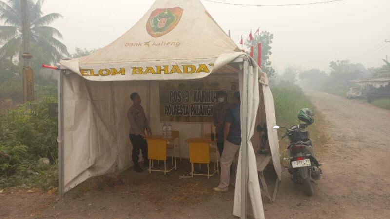 Pantau Lahan Rawan dan Posko Karhutla, Polresta Palangka Raya Tingkatkan Kesiapsiagaan