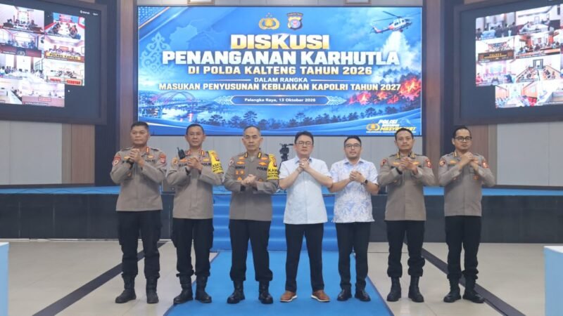 Di Hadapan Sahli Kapolri, Polda Kalteng Paparkan Strategi Penanganan Hotspot dan Gakkum Karhutla